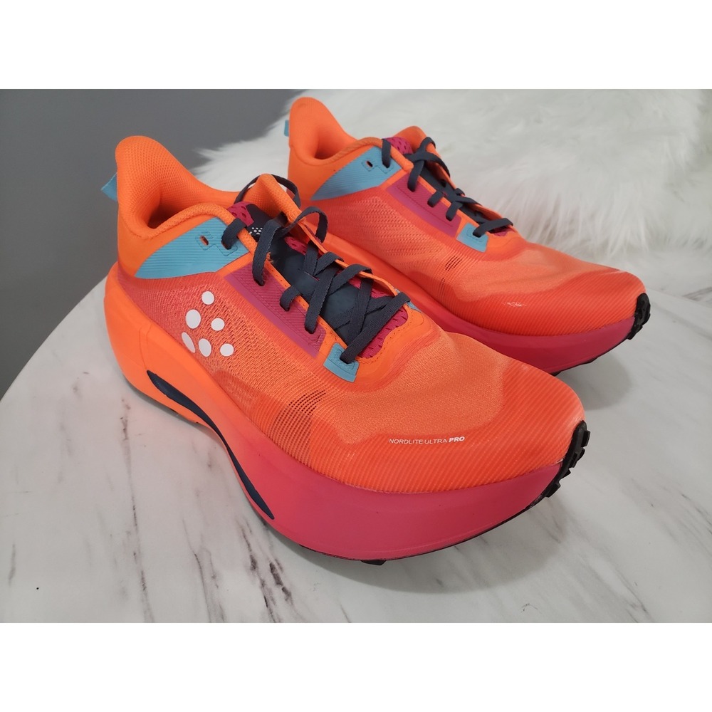 Craft Nordlite Ultra Pro Gravel Running Shoe Women's Size 8.5 Flourange/Cosmo